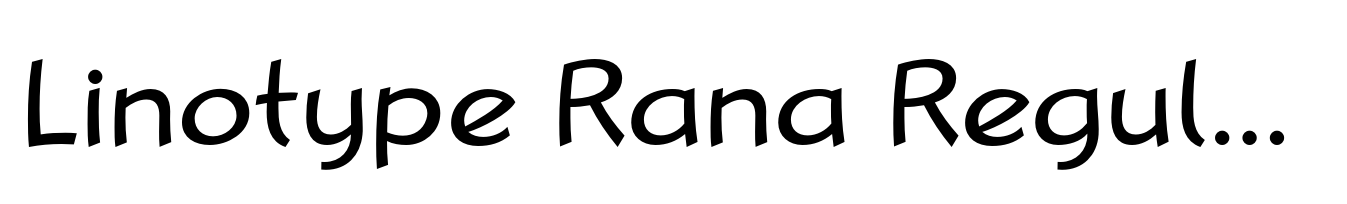 Linotype Rana Regular